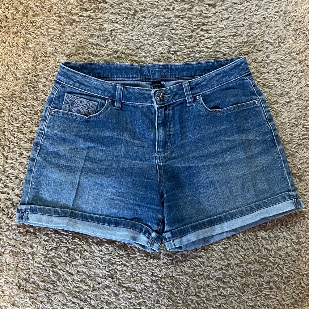 Classic Blue Denim Shorts